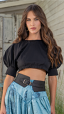 Blusa Negra Lienzo